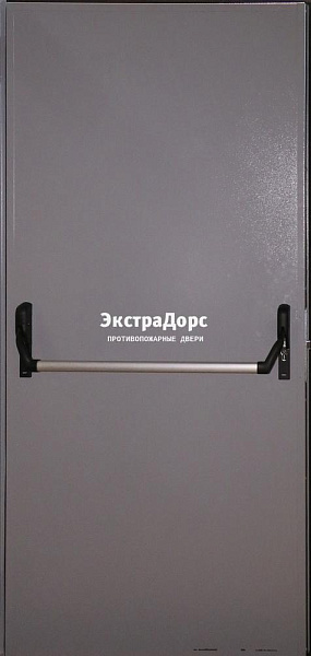 Глухая противопожарная дверь серая с антипаникой в Жуковском  купить