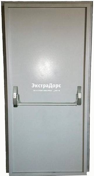 Входная противопожарная дверь металлическая утепленная металлическая глухая белая с антипаникой в Жуковском  купить